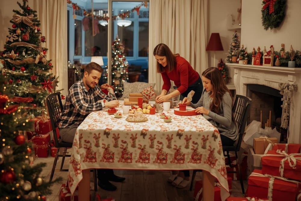 Cómo decorar la mesa en Navidad en 2025