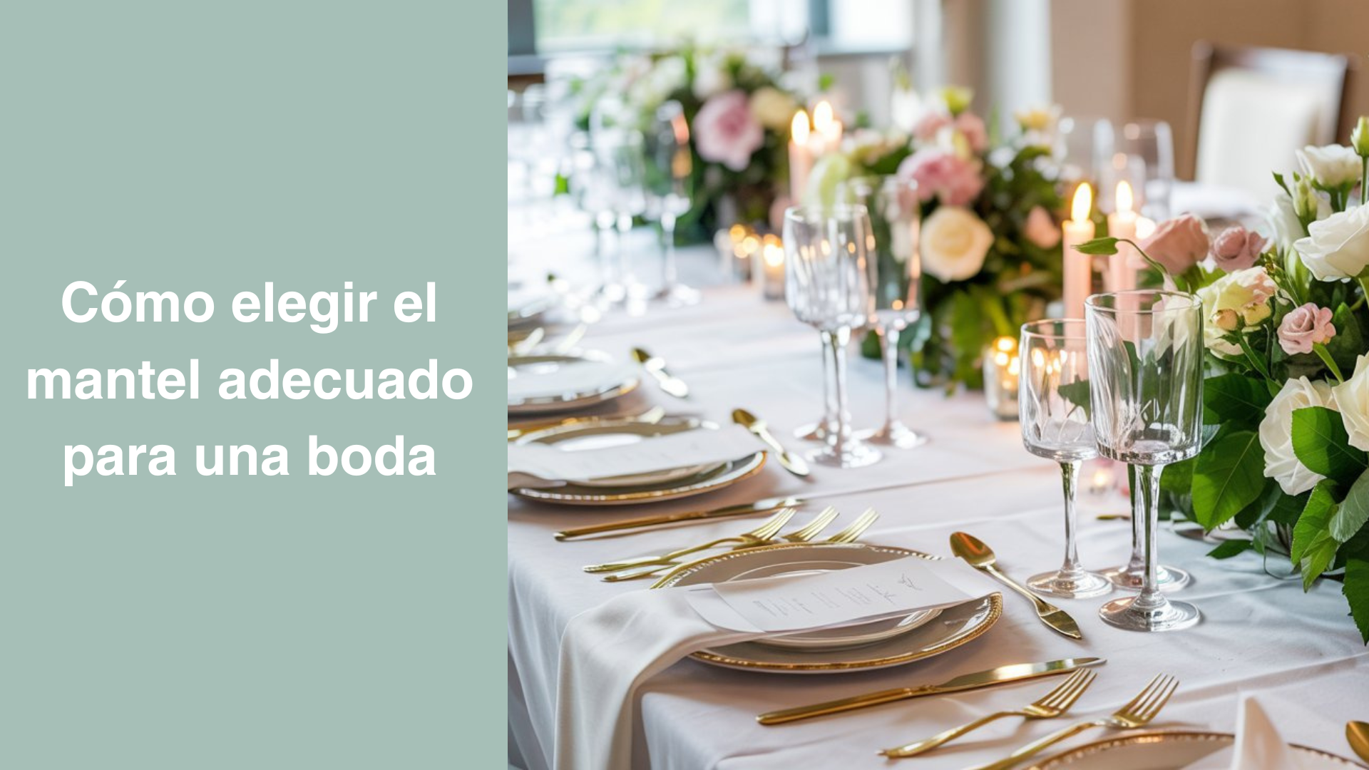 Cómo elegir el mantel para una boda