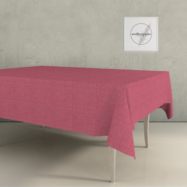 Mantel de hule liso rojo Bora 1005