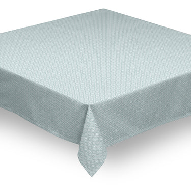Mantel de hule texturizado mosaicos azul y blanco BORA 1038