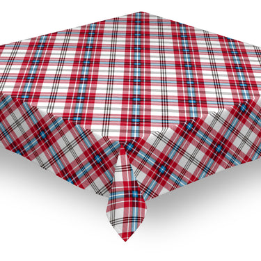 Mantel de hule texturizado escocés multicolor BORA 1044